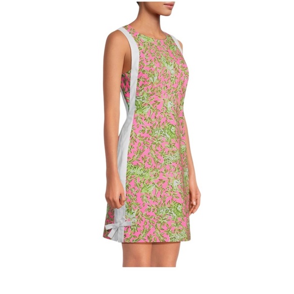 Lilly Pulitzer Beckler Stretch Shift Dress Main Character Energy NWT Size 14 - Picture 4 of 14